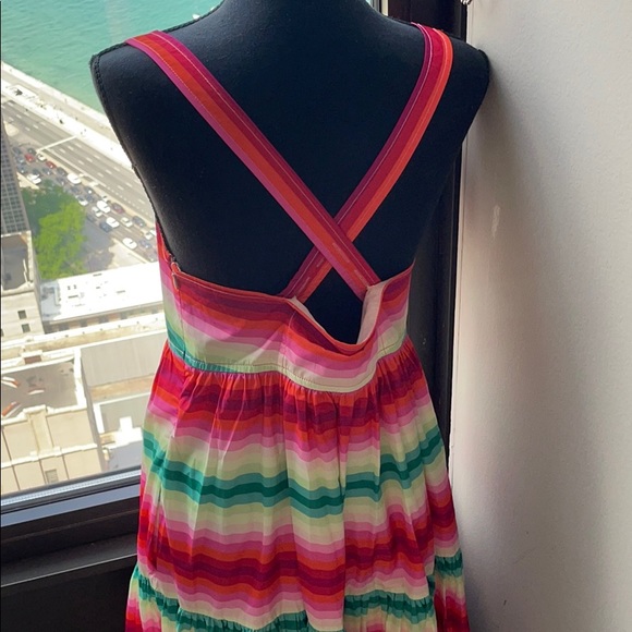 JCrew Multi Colored Maxi Dress US Size 6 NWT - Picture 10 of 11